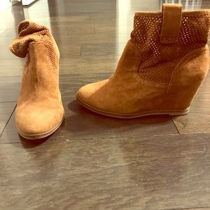 Brown ankle booties